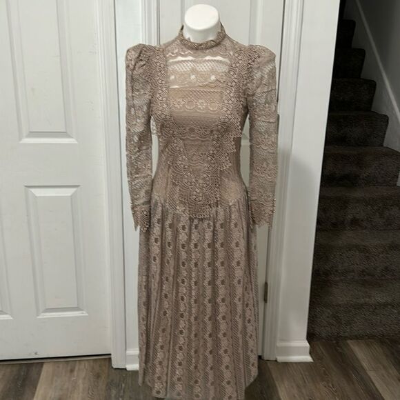 CACHET by BARI PROTAS VINTAGE COTTAGECORE DRESS SIZE 5/6 - Picture 1 of 13